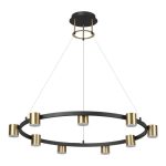 Чёрно-латунный подвесной светильник FLINT 6532/58L LEDIO LN23, 58W, 3000–6000K