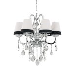 Черно белая люстра DOMUS Ideal Lux 093147