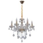 Золотая классическая люстра MW-Light Каролина 367014206