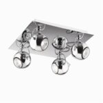 Хромированный спот LUNARE IDEAL LUX 66820