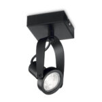 Черный потолочный светильник GLIM COMPACT PL1 NERO IDEAL LUX 229560