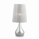 Серебряная настольная лампа ETERNITY  Ideal Lux  035987