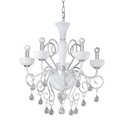 Product 16424 Бело-хромовая люстра LILLY Ideal Lux 022789 — изображение 1